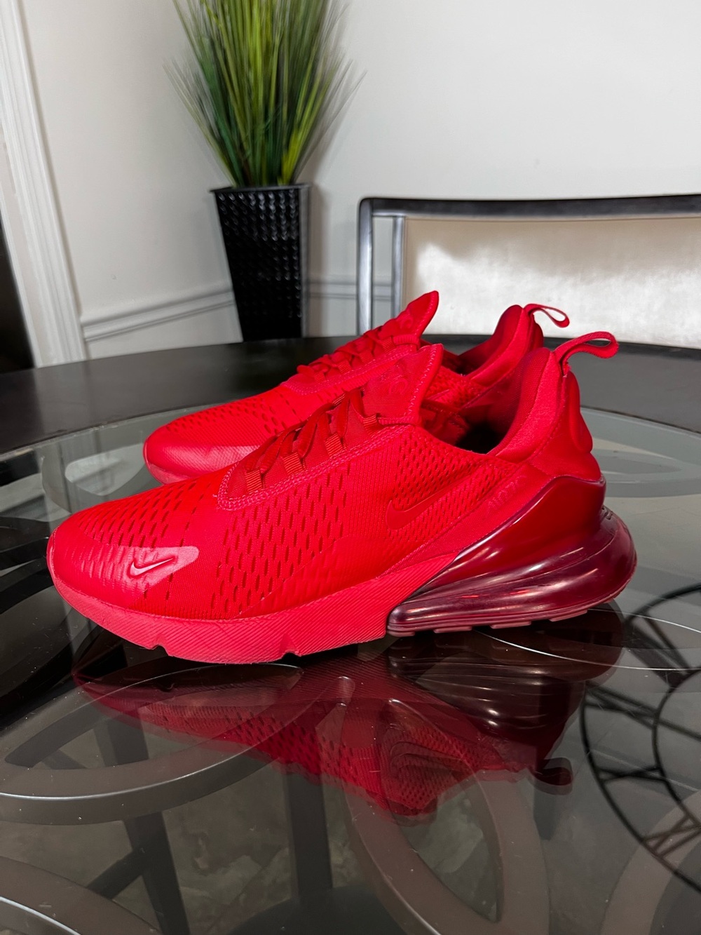 Nike Air Max 270 Triple Red Mens Sz 12